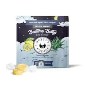 Bedtime Lemon Agave (I) – High Dose Chews – (500mg) Indica THC: 508mg CBD: 4.7mg