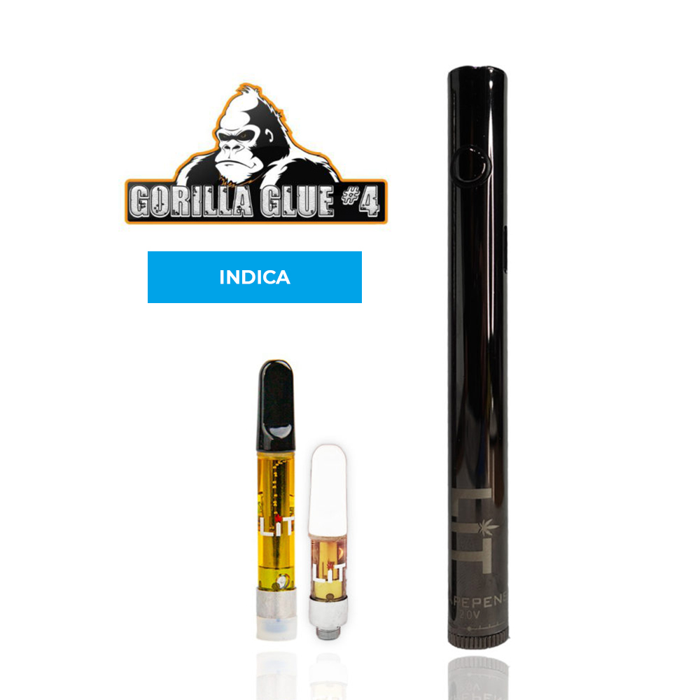 Gorilla Glue #4 THC Vape Pen Kit or Refill Cartridge (Indica) 1000mg + battery + charger