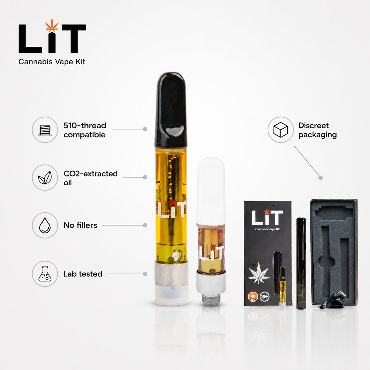 LiT Reusable Vape Pen Starter Kit (1000mg)