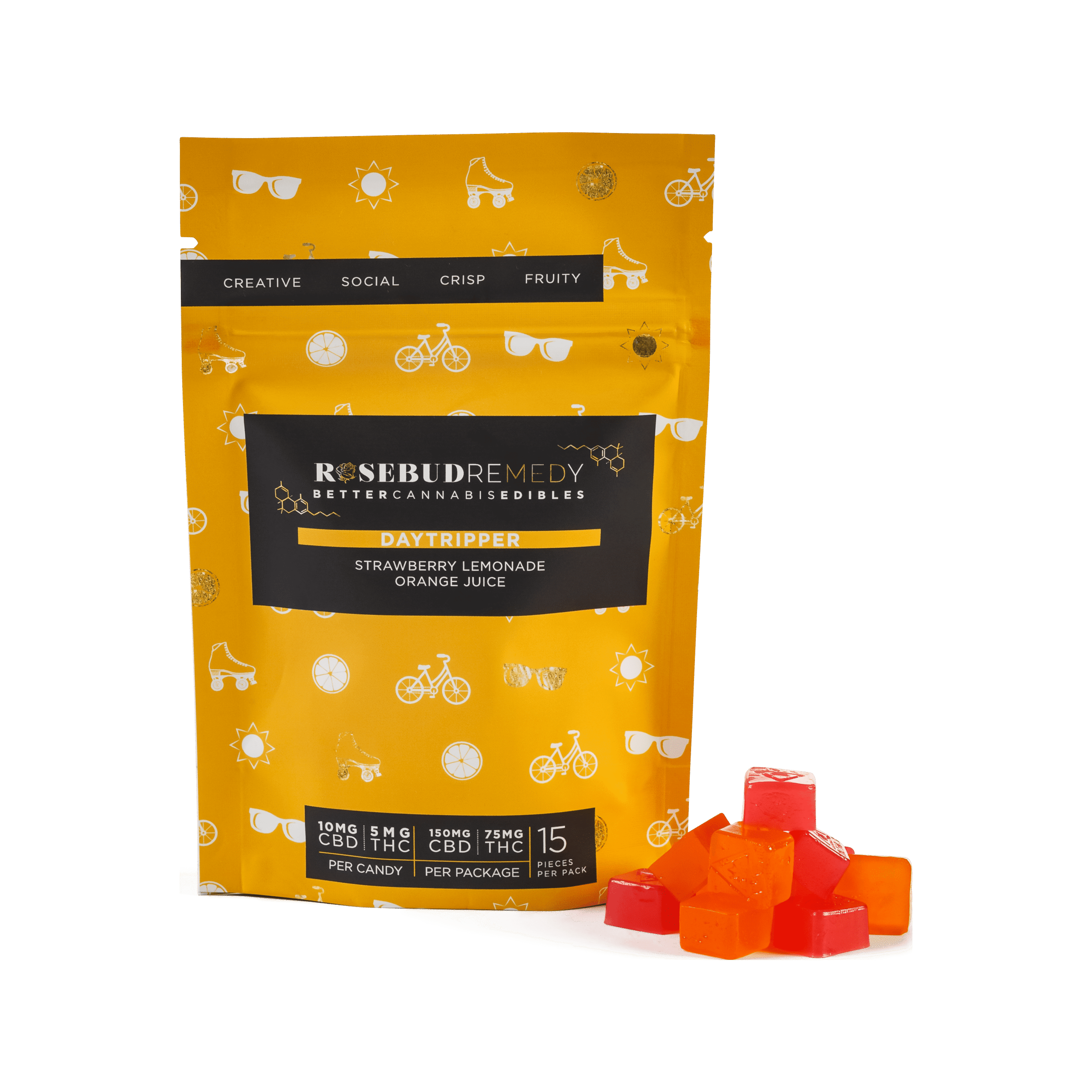 RoseBud Remedy Daytripper Gummy Edibles (CBD:THC)