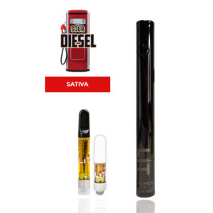 Sour Diesel THC Vape Pen Kit or Refill Cartridge (Sativa) 1000mg + battery + charger
