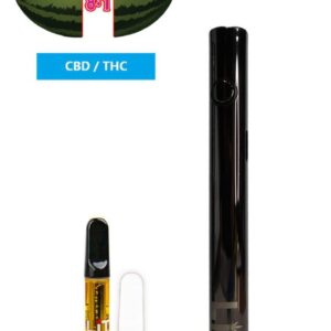 CBD Watermelon (8:1 CBD to THC) Vape Pen Kit or Refill Cartridge (Sativa) 1000gms Reusable Kit (battery + cart + charger)